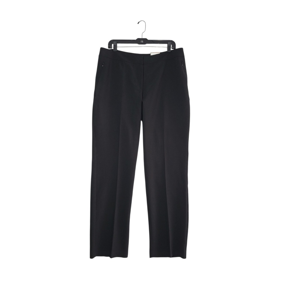 Chico's Manhattan Straight Leg‎ Trouser 2.5R L/14 Black Ultimate Fit Stretch NWT